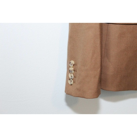 J. Crew Wool Blend Regent Blazer Suit Jacket Camel Brown Size 6 B0323 H13907 - Picture 4 of 12